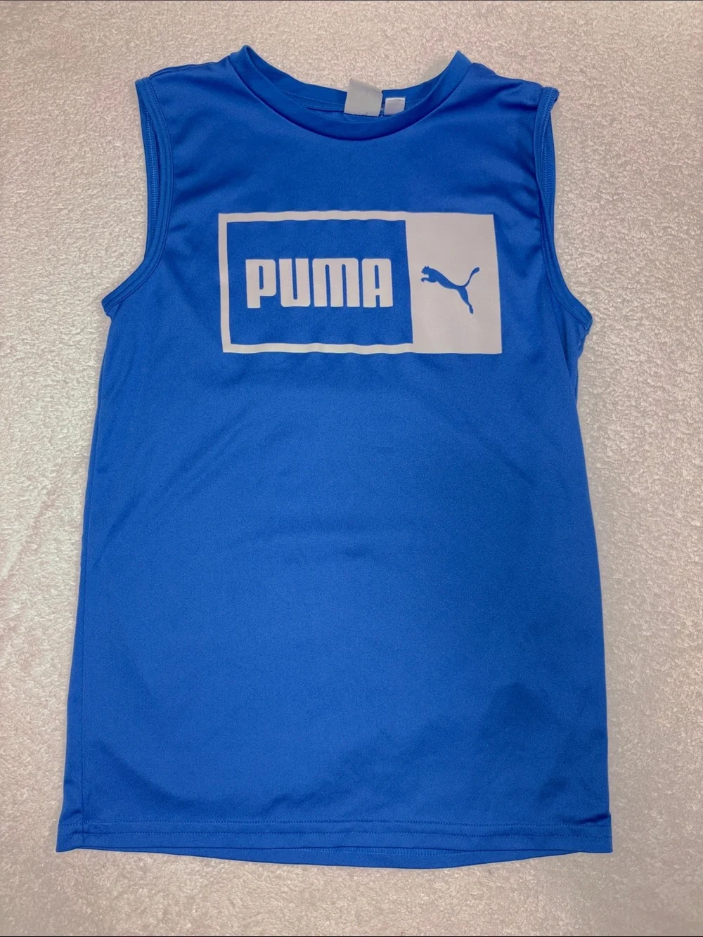Puma Kids' lot Tanks & Tee Bundle - Blue, Red, Black, Navy size 10